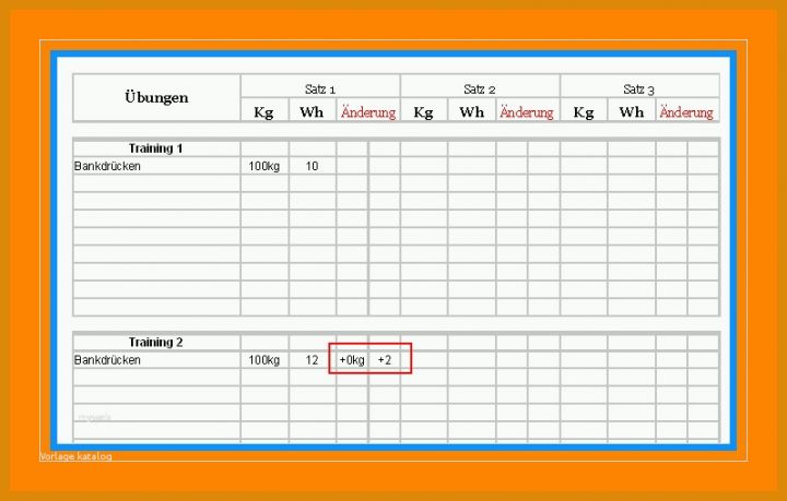 Hervorragend Trainingsplan Vorlage Excel 798x509