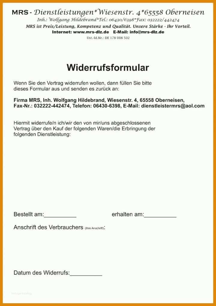  berraschen Wiederruf Vorlage Kostenlos F r Sie Muster Vorlagen 