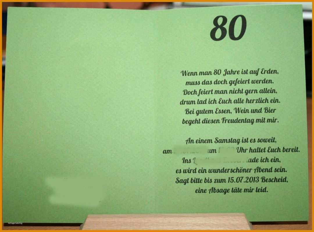 Bestbewertet Einladung Zum 80 Geburtstag Vorlage 1600x1182