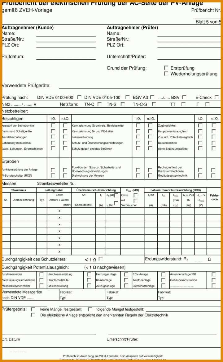 Beste Errichterbescheinigung Elektro Vorlage 960x1554