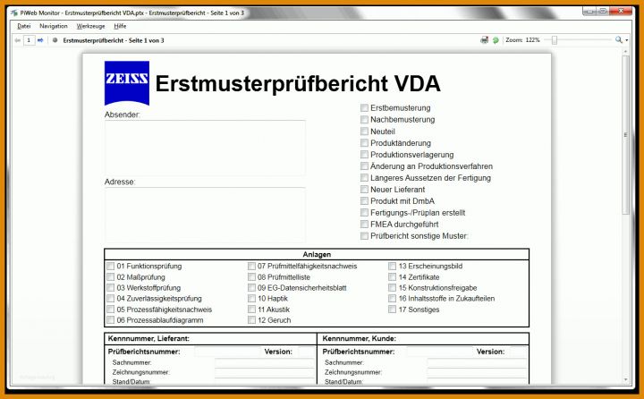 Singular Erstmusterprüfbericht Vorlage 1333x826