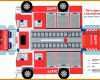 Ideal Feuerwehrauto Basteln Vorlage 1024x721