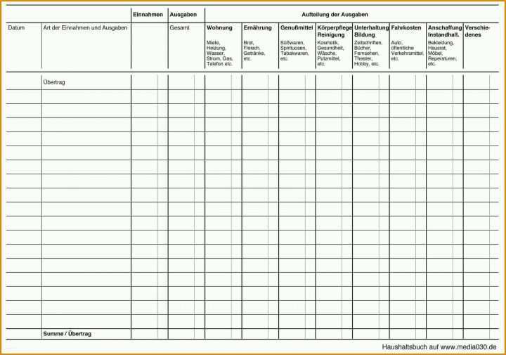 Kassenbuch Vorlage Pdf Download Kassenbuch Excel