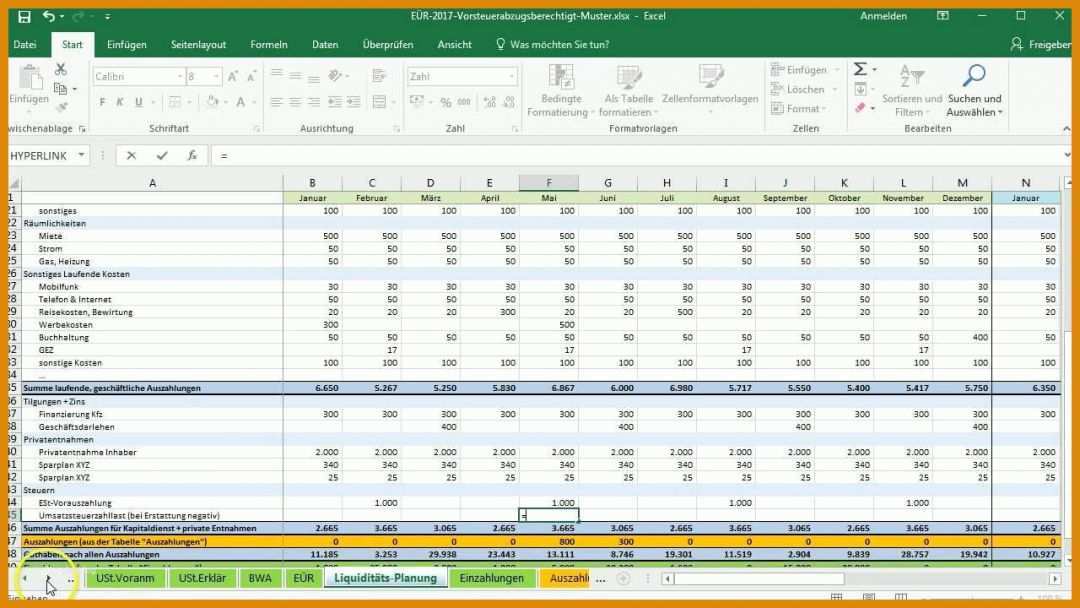 Toll Liquiditätsplanung Excel Vorlage Download Kostenlos 1280x720