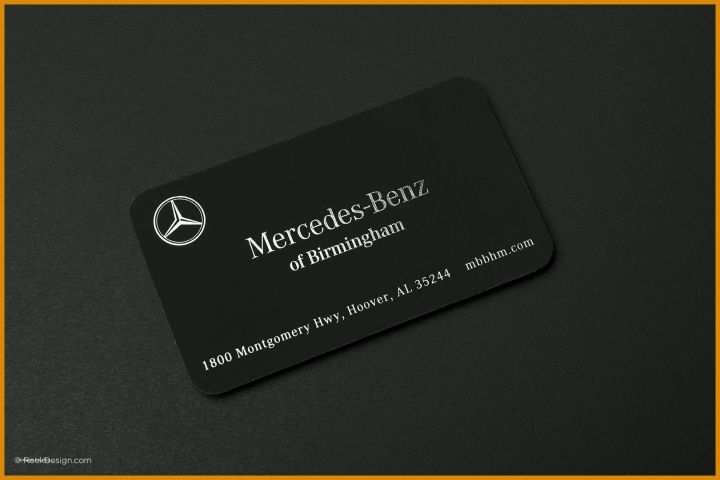 Mercedes Card Kündigen Vorlage Mercedes Benz Black Soft Suede Business Card