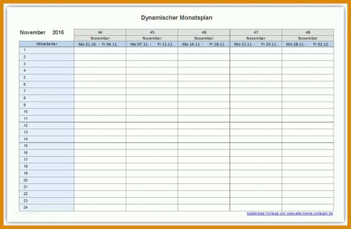 Faszinierend Monatsplan Vorlage 991x645