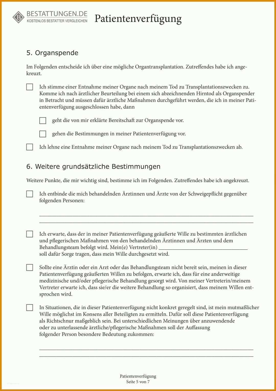 Erstaunlich Patientenverfügung Vorlage Bundesministerium 1654x2339