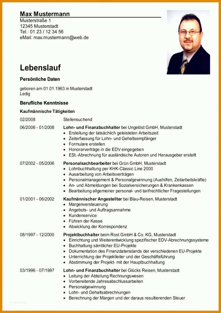Schockierend Schlichter Lebenslauf Vorlage 957x1352
