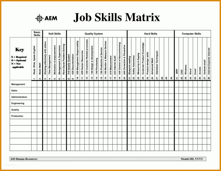 Perfekt Skill Matrix Vorlage Excel Deutsch 1650x1275