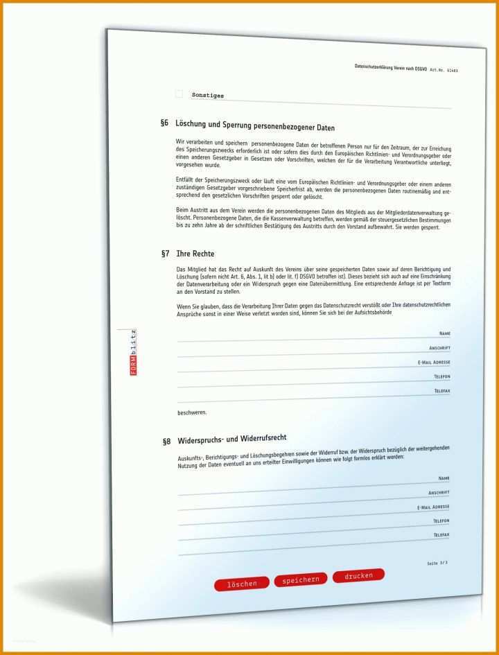 Vorlage Datenschutzerklärung Nach Dsgvo Datenschutzerklaerung Verein