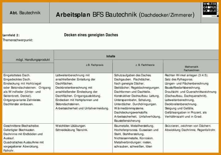 Modisch Arbeitsplan Vorlage Pdf 960x670