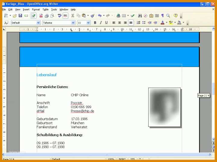 Neue Version Briefkopf Vorlagen Kostenlos Open Office 960x719