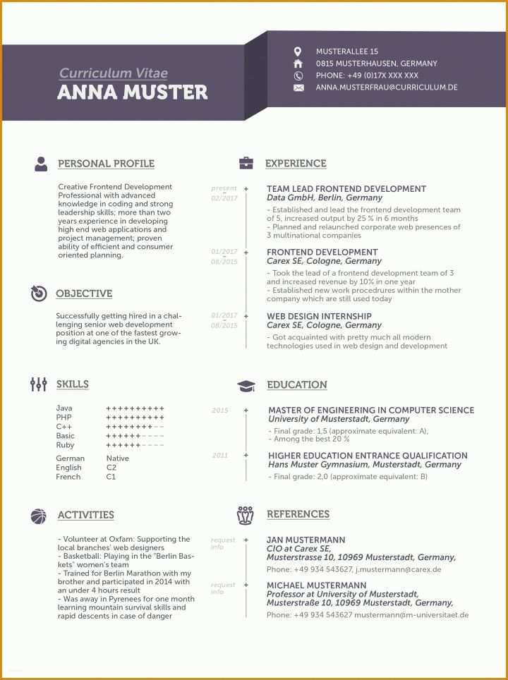 Spezialisiert Cv Englisch Vorlage 2479x3318