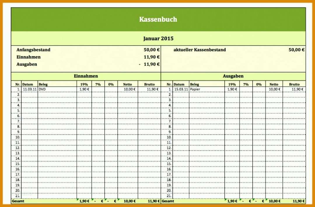 Faszinieren Excel Buchhaltung Vorlage Gratis 1140x752