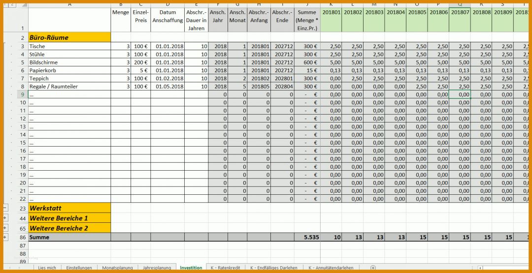 Tolle Excel Finanzplan Vorlage 1587x816