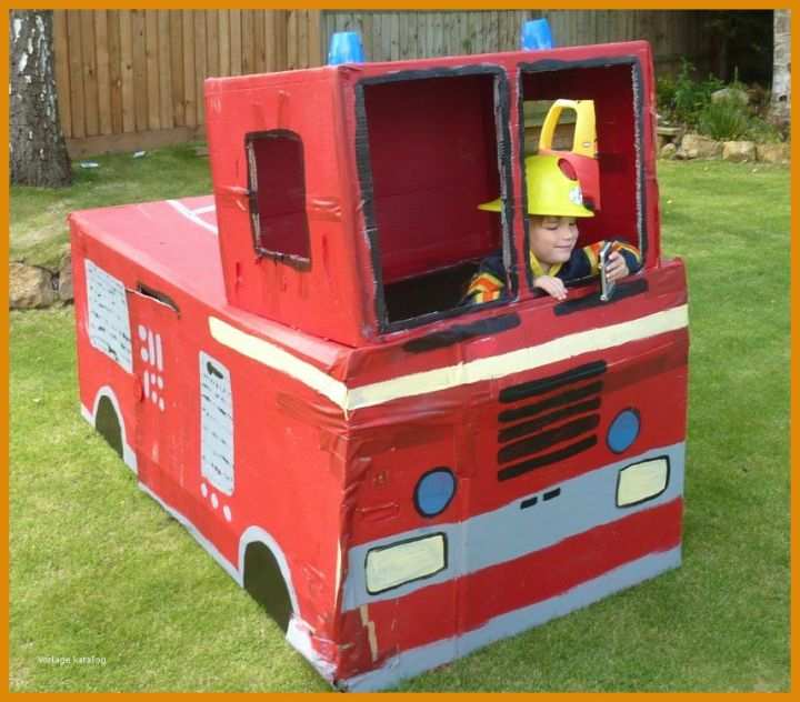 Sensationell Feuerwehrauto Basteln Vorlage 856x751