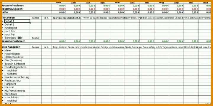 Einzigartig Haushaltsbuch Vorlage Pdf 1000x500