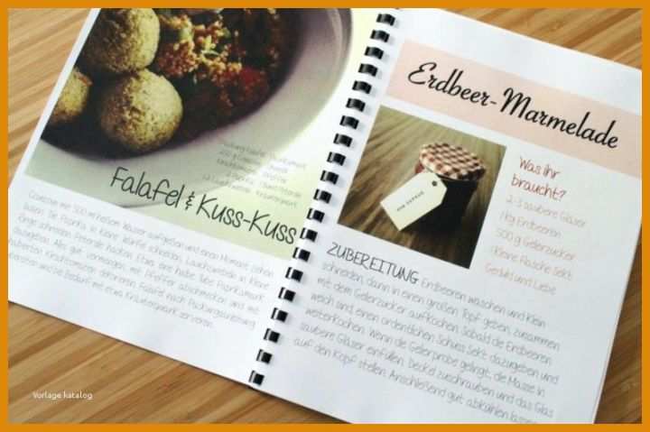 Neue Version Kochbuch Selbst Gestalten Vorlage 800x532