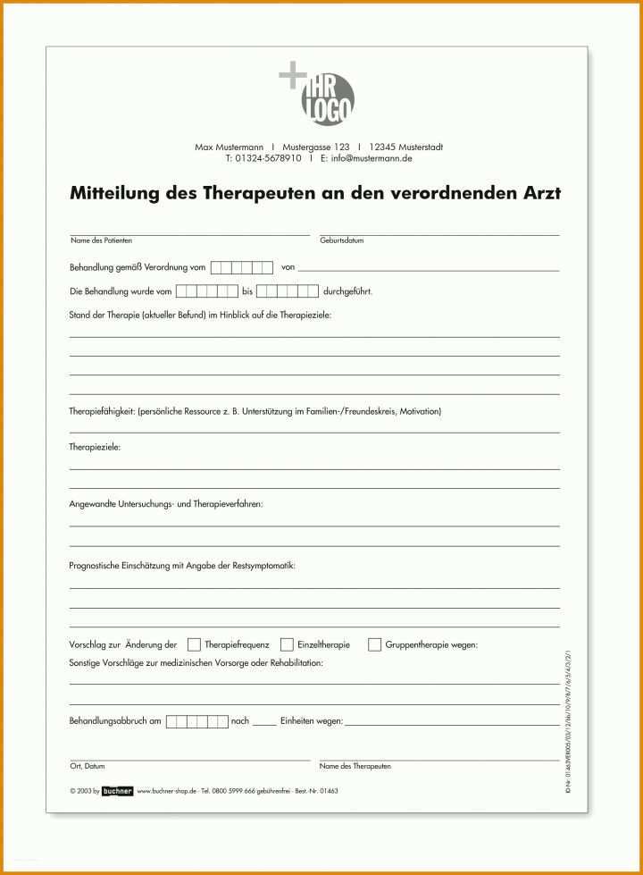 Spezialisiert Therapiebericht Vorlage 1910x2598