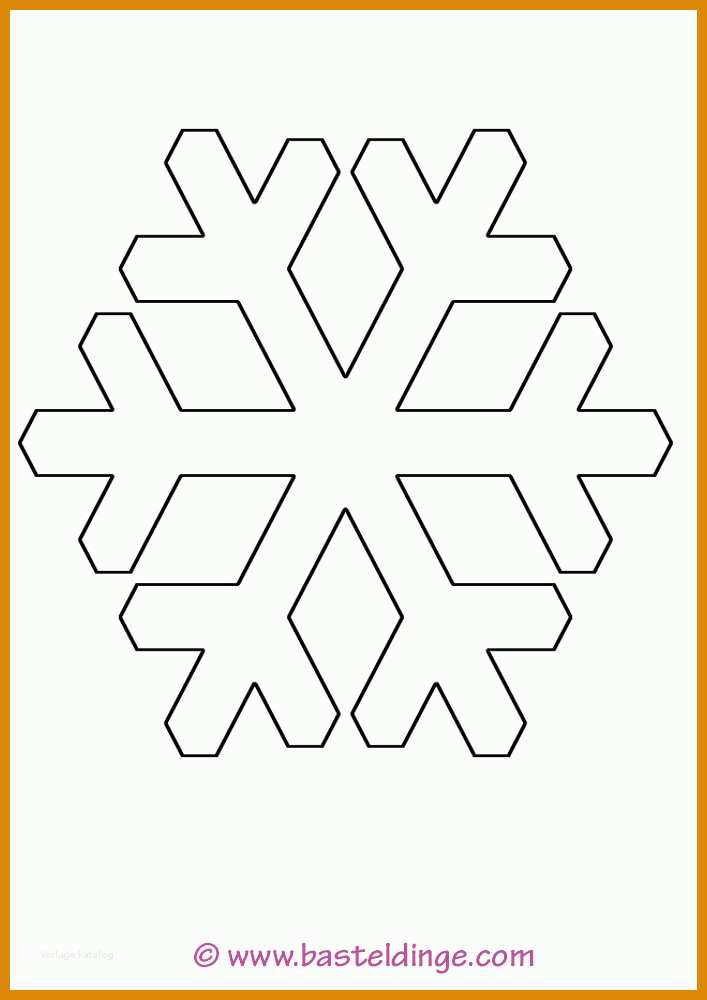 Empfohlen Vorlage Schneeflocke 707x1000