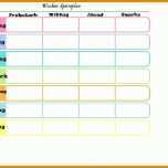 Original Wochenspeiseplan Vorlage 962x716