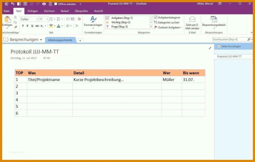 Erschwinglich Besprechungsprotokoll Vorlage Excel 1180x748