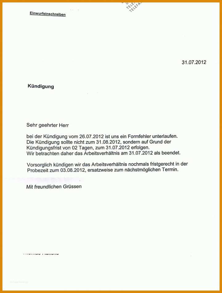 Betriebsbedingte Kündigung Vorlage Betriebsbedingte Kundigung Vorlage