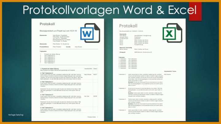 Ergebnisprotokoll Vorlage Excel Vorlage Protokoll Word