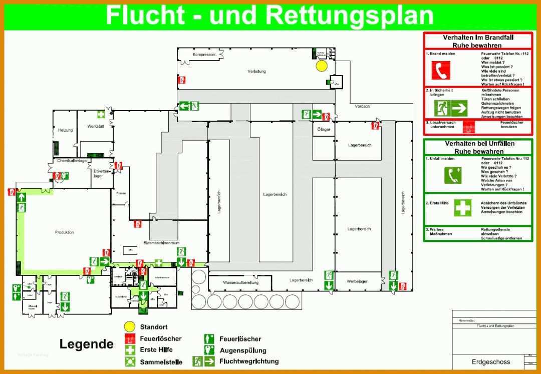 Sensationell Flucht Und Rettungsplan Vorlage 1266x876