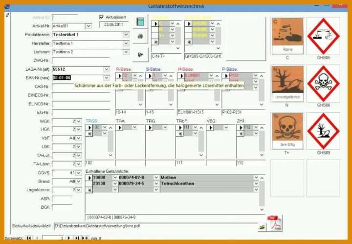 Gefahrstoffverzeichnis Vorlage Access Wartungsplan Vorlage