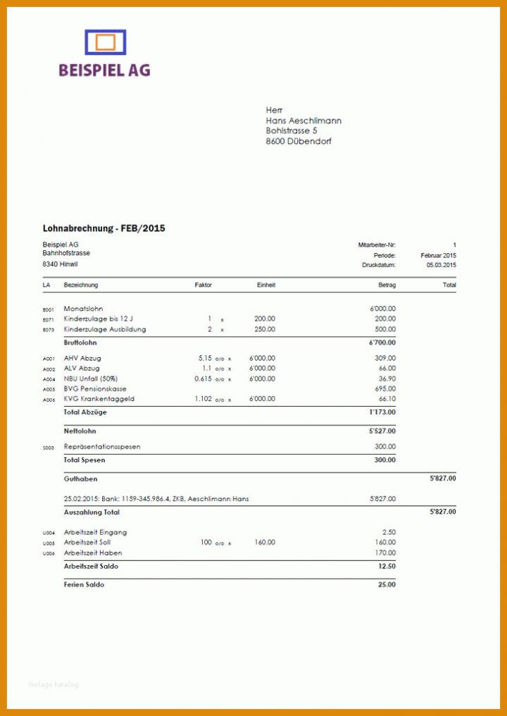 Bemerkenswert Lohnabrechnung Vorlage 730x1030