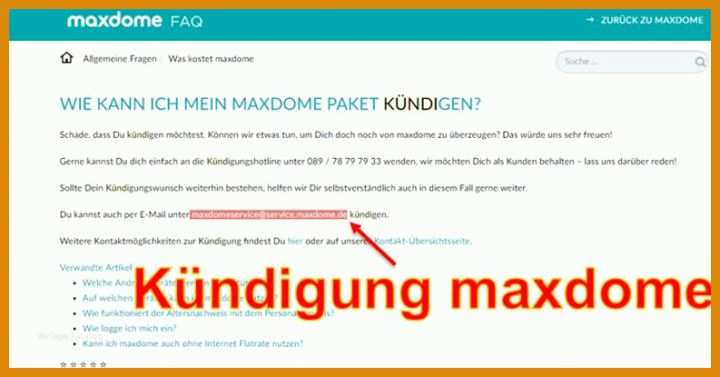 Selten Maxdome Kündigen Vorlage 793x415
