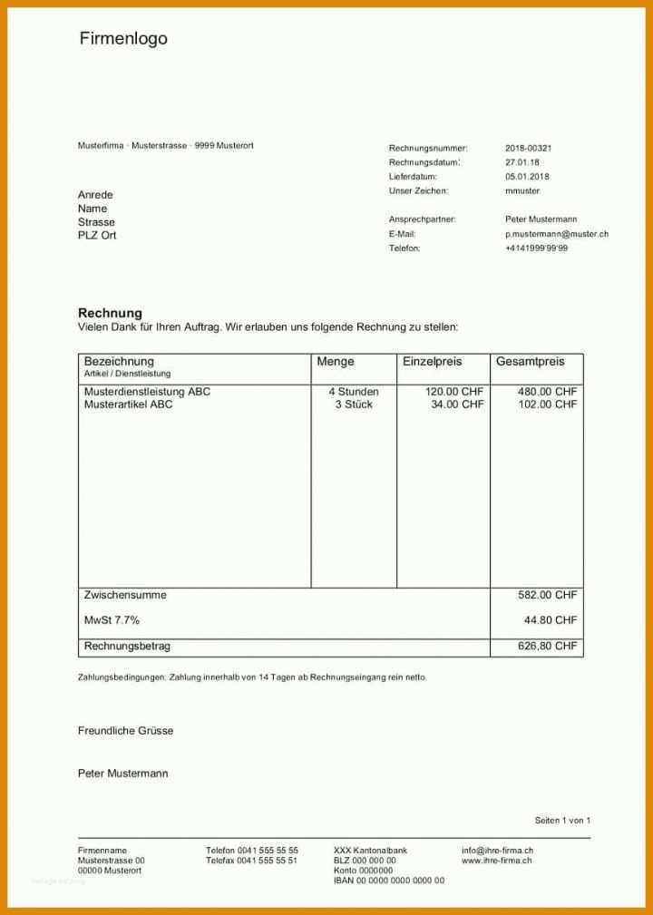 Staffelung Pages Vorlage Rechnung Kostenlos 868x1217