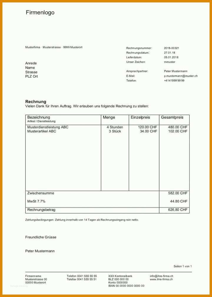 Staffelung Pages Vorlage Rechnung Kostenlos 868x1217