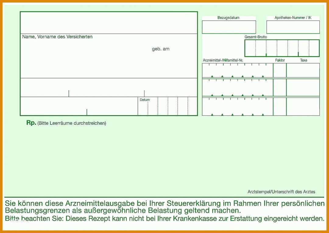 Hervorragen Privatrezept Vorlage Pdf 1280x908