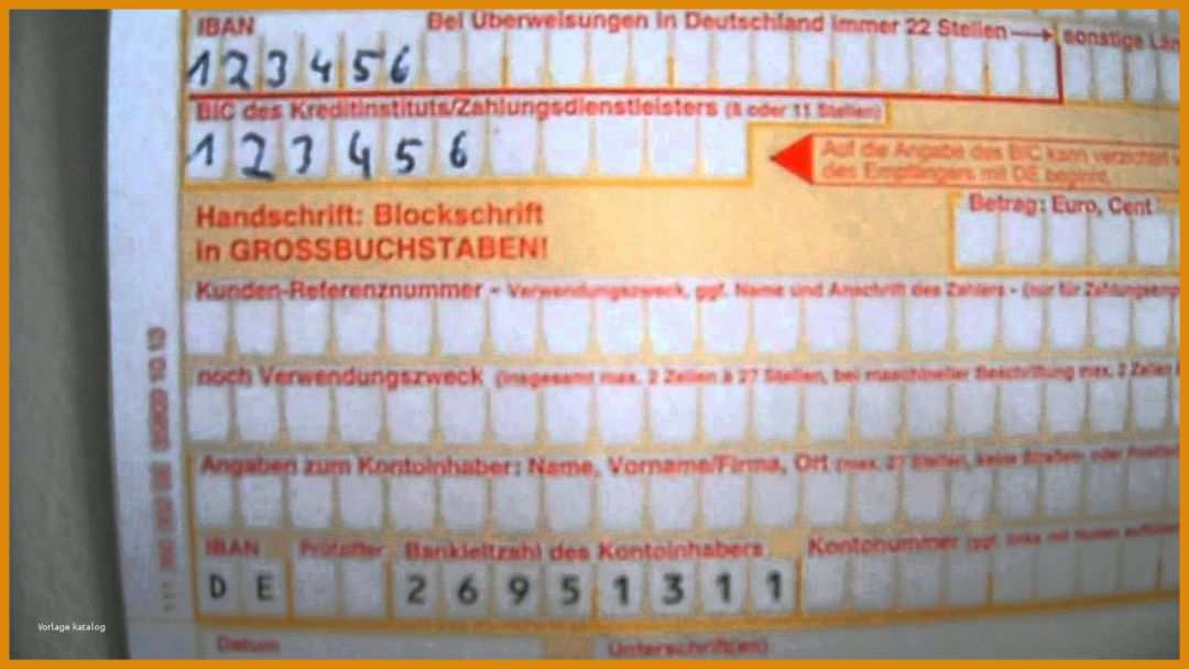 Phänomenal Anleitung Sepa Überweisung Ausfüllen Iban Bic Geld 757678 - Muster & Vorlagen ...