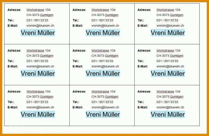 Original Visitenkarten Vorlage Word 936x611
