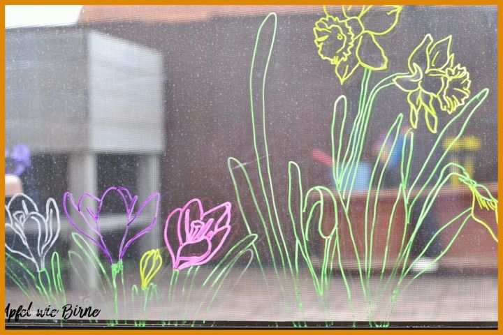 Ausgezeichnet Vorlagen Fensterbilder Kreidemarker 1000x667