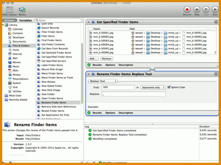 Hervorragen Automator Mac Vorlagen 1009x755