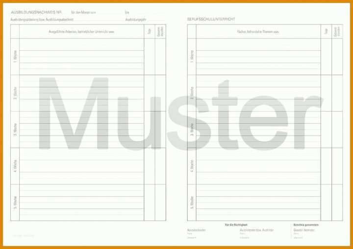 Wunderschönen Berichtsheft Vorlage Pdf 1181x835