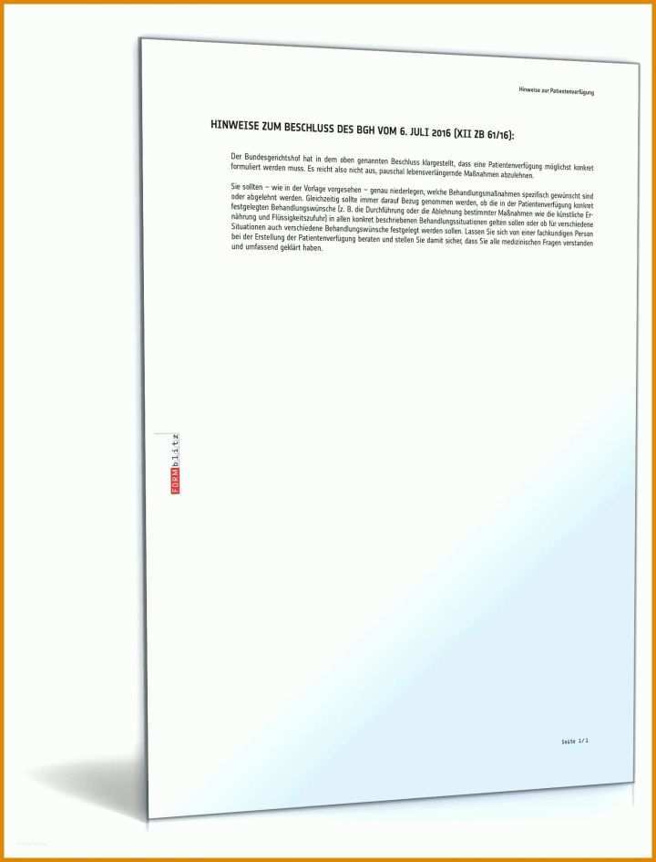 Faszinieren Bmjv Patientenverfügung Vorlage 1600x2100