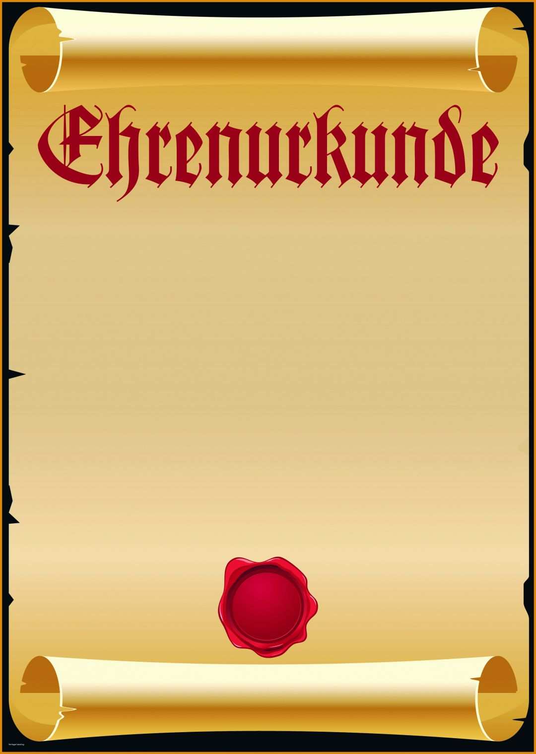 Kreativ Ehrenurkunde Vorlage 2527x3555