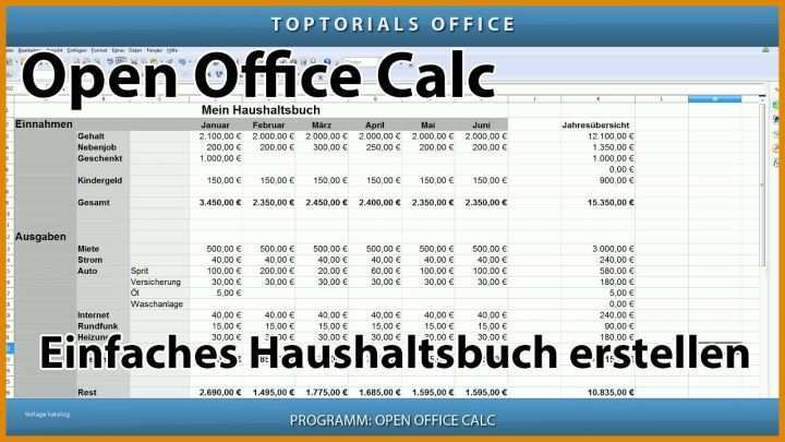 Faszinieren Kassenbuch Vorlage Openoffice 1280x720