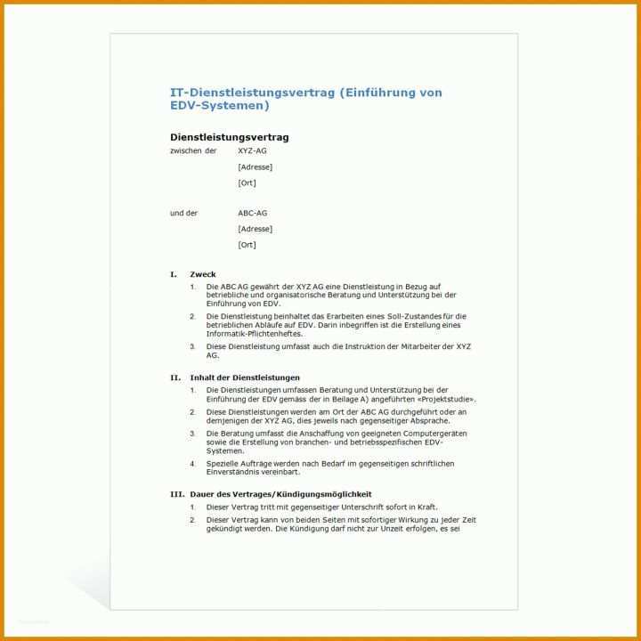 Überraschen Kündigung Dienstleistungsvertrag Vorlage 1500x1500