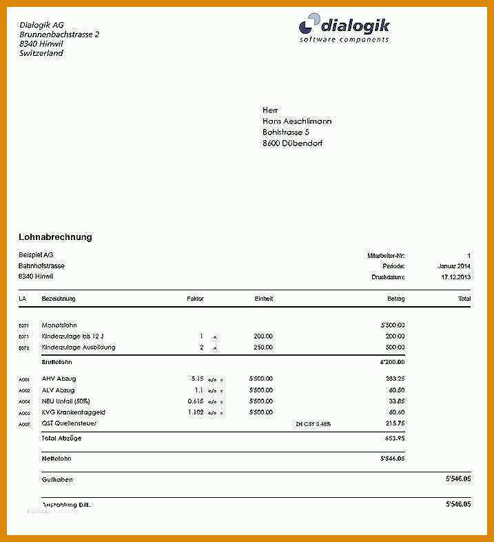 Hervorragen Lohnabrechnung Vorlage Excel 717x786