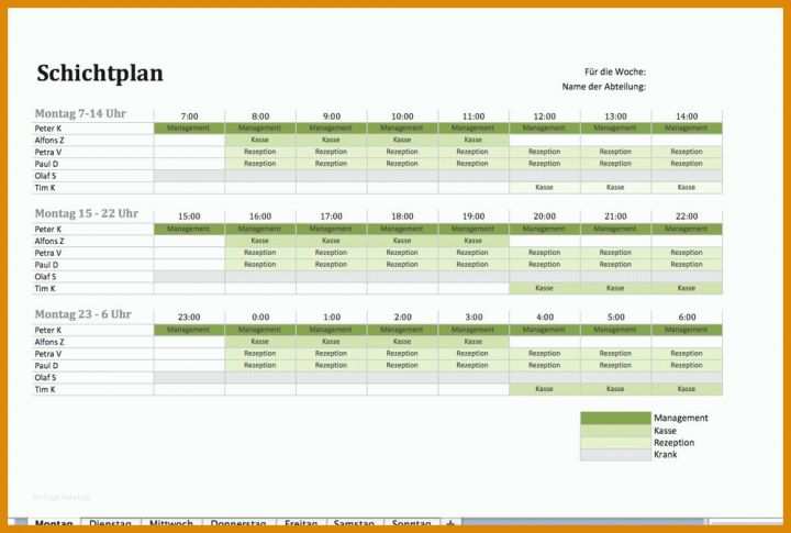 Ausgezeichnet Monatsdienstplan Excel Vorlage 1000x673