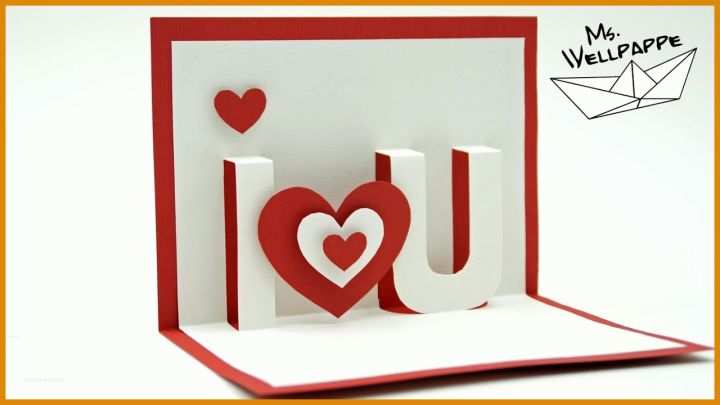 Ideal Pop Up Karte Basteln Vorlage 1280x720
