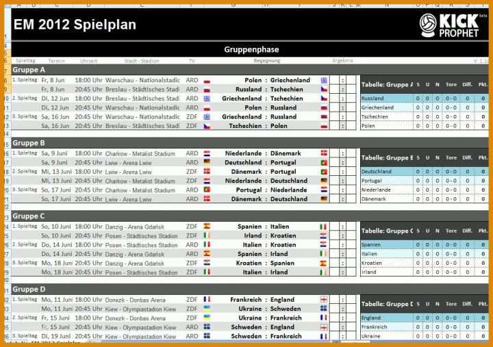 Singular Spielplan Excel Vorlage 1132x797