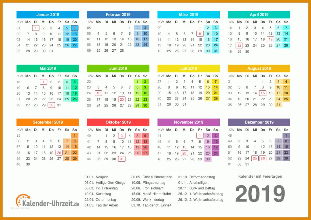 Wunderbar Visitenkarten Kalender 2019 Vorlage 1169x826