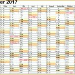 Bestbewertet Vorlage Kalender 2017 3159x2143